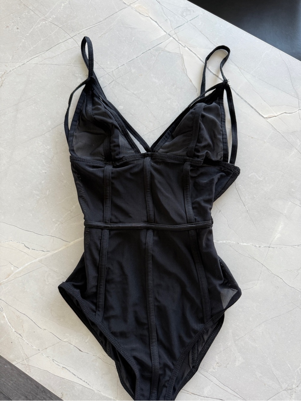 Y2K mesh corset bodysuit